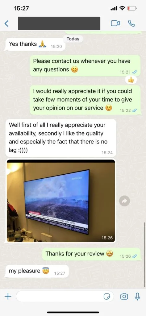 WhatsApp-feedback kundnöjdhet 2