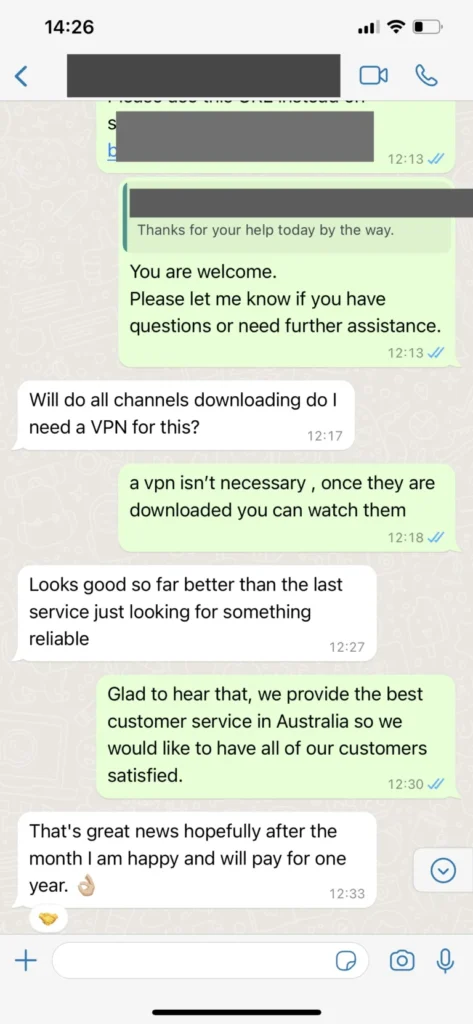WhatsApp-bekräftelse abonnemangsförnyelse 3